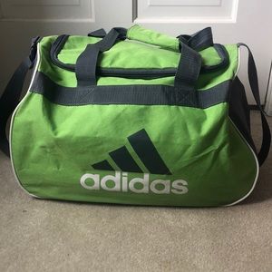 Green adidas duffle bag